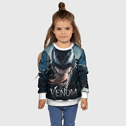 Свитшот детский Venom head with tongue, цвет: 3D-белый — фото 2