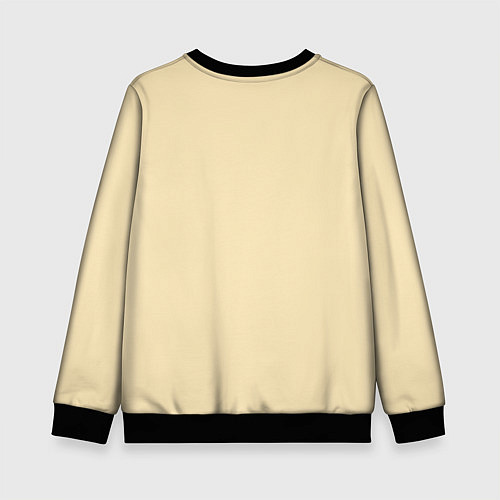 Детский свитшот Арт черной змеи / 3D-Черный – фото 2