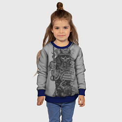 Свитшот детский Призрак Самурай, цвет: 3D-синий — фото 2