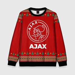 Свитшот детский Ajax new year, цвет: 3D-черный