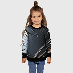 Свитшот детский Чёрный металл, цвет: 3D-черный — фото 2