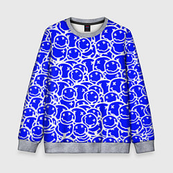 Детский свитшот Nirvana logo blue