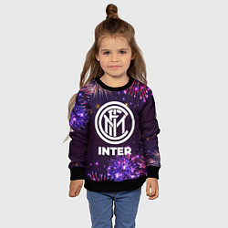Свитшот детский Праздничный Inter, цвет: 3D-черный — фото 2