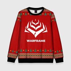 Свитшот детский Warframe new year, цвет: 3D-черный