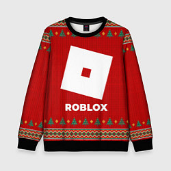 Свитшот детский Roblox new year, цвет: 3D-черный