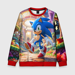 Свитшот детский Sonic фантастический мир, цвет: 3D-красный