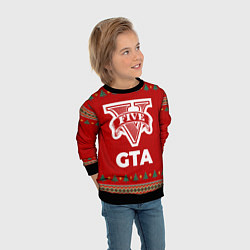 Свитшот детский GTA new year, цвет: 3D-черный — фото 2