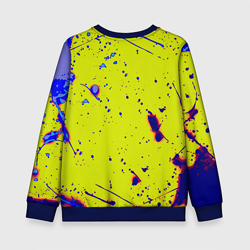 Детский свитшот Monster energy краски / 3D-Синий – фото 2