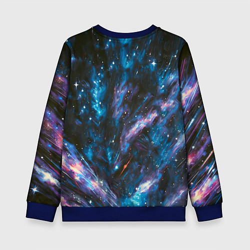 Детский свитшот Бейсболист с мячом / 3D-Синий – фото 2