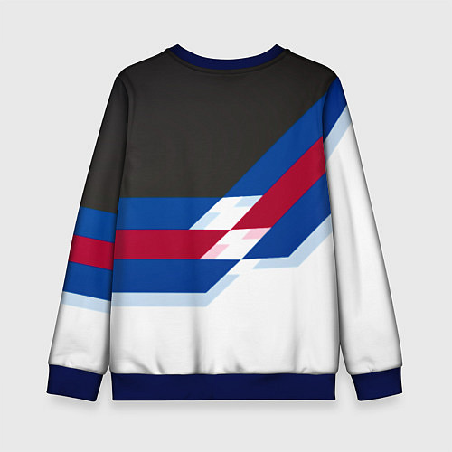 Детский свитшот Nissan geometry steel / 3D-Синий – фото 2