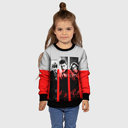 Свитшот детский Гарри Поттер и его друзья, цвет: 3D-черный — фото 2