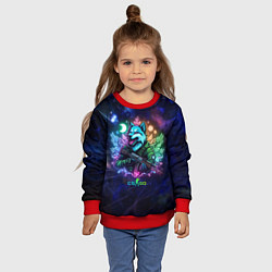 Свитшот детский Counter Strike - neon wolf, цвет: 3D-красный — фото 2