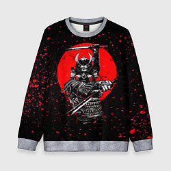 Детский свитшот Кровавый самурай и луна