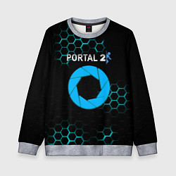 Свитшот детский Portal соты броня, цвет: 3D-меланж