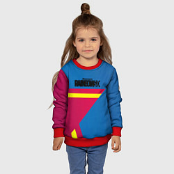 Свитшот детский Rainbow six stargame, цвет: 3D-красный — фото 2