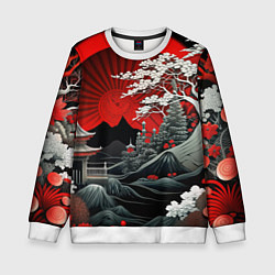 Детский свитшот Деревья Японии и природа