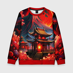 Детский свитшот Japan red nature