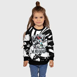 Свитшот детский Rick Sanchez - we are Venom meme, цвет: 3D-черный — фото 2