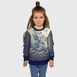 Свитшот детский Синяя кровь, цвет: 3D-синий — фото 2