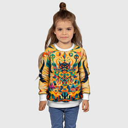 Свитшот детский Китайский монстр, цвет: 3D-белый — фото 2