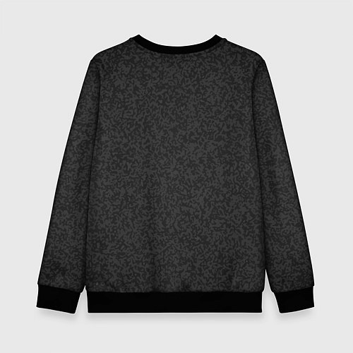 Детский свитшот Тёмный чёрно серый текстурированный / 3D-Черный – фото 2