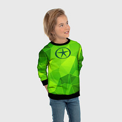 Свитшот детский JAC green poly, цвет: 3D-черный — фото 2