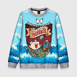Свитшот детский The marvelous misadventures of Flapjack, цвет: 3D-меланж