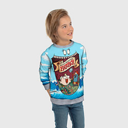 Свитшот детский The marvelous misadventures of Flapjack, цвет: 3D-меланж — фото 2