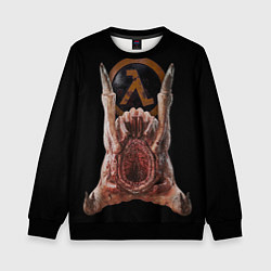 Свитшот детский Half life - headcrab, цвет: 3D-черный