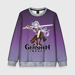 Свитшот детский Разор из Геншин, цвет: 3D-меланж