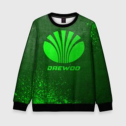 Свитшот детский Daewoo - green gradient, цвет: 3D-черный