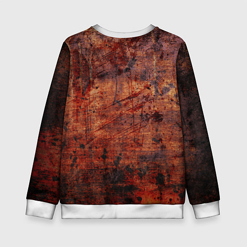 Детский свитшот Абстракция - rusty mood / 3D-Белый – фото 2