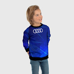 Свитшот детский Audi blue poly, цвет: 3D-черный — фото 2
