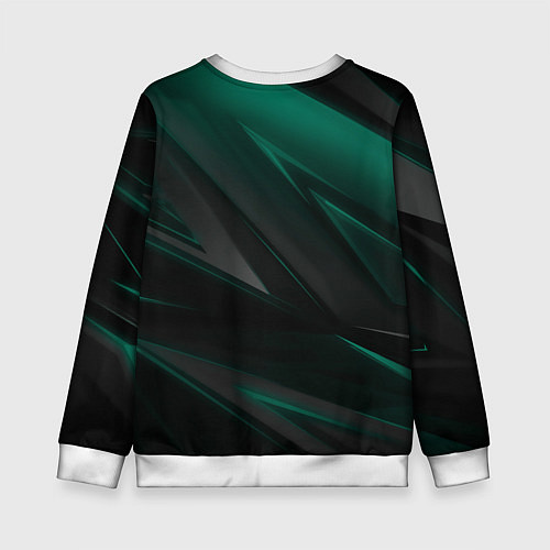 Детский свитшот Kingdom Come Deliverance 2 green black / 3D-Белый – фото 2