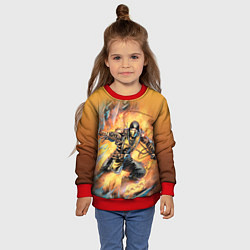 Свитшот детский Scorpion - Mortal Kombat, цвет: 3D-красный — фото 2