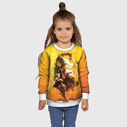 Свитшот детский Скорпион - Mortal Kombat, цвет: 3D-белый — фото 2