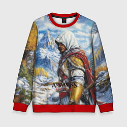 Свитшот детский Assassins Creed winter, цвет: 3D-красный