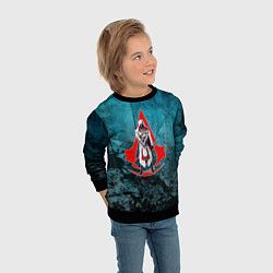 Свитшот детский Персонаж Assassins Creed, цвет: 3D-черный — фото 2