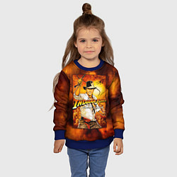 Свитшот детский Indiana Jones and the Great Circle, цвет: 3D-синий — фото 2