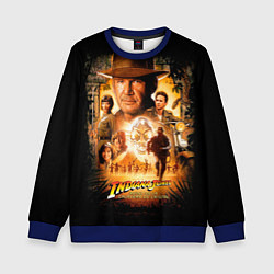 Свитшот детский Индиана Джонс: королевство хрустального черепа, цвет: 3D-синий