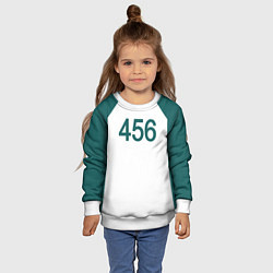Свитшот детский Форма номер 456, цвет: 3D-белый — фото 2