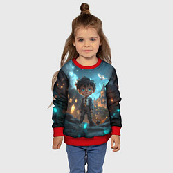 Свитшот детский Гарри Поттер арт, цвет: 3D-красный — фото 2