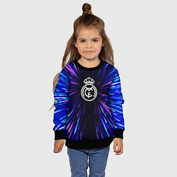 Свитшот детский Real Madrid neon energy, цвет: 3D-черный — фото 2