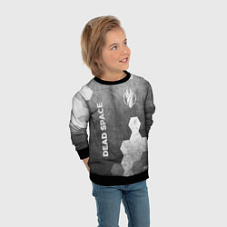 Свитшот детский Dead Space - grey gradient вертикально, цвет: 3D-черный — фото 2