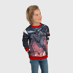 Свитшот детский Полет Бэтмена, цвет: 3D-красный — фото 2