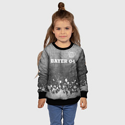 Свитшот детский Bayer 04 - grey gradient посередине, цвет: 3D-черный — фото 2