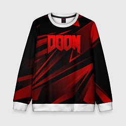 Детский свитшот Doom - красная абстракция