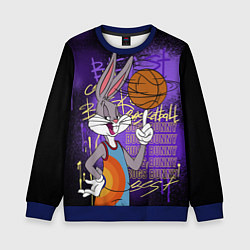 Свитшот детский Багз Банни - Looney Tunes, цвет: 3D-синий