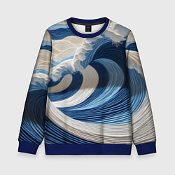 Детский свитшот Волна из нитей