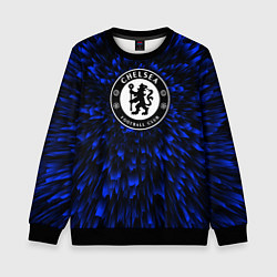 Свитшот детский Chelsea blue energy, цвет: 3D-черный
